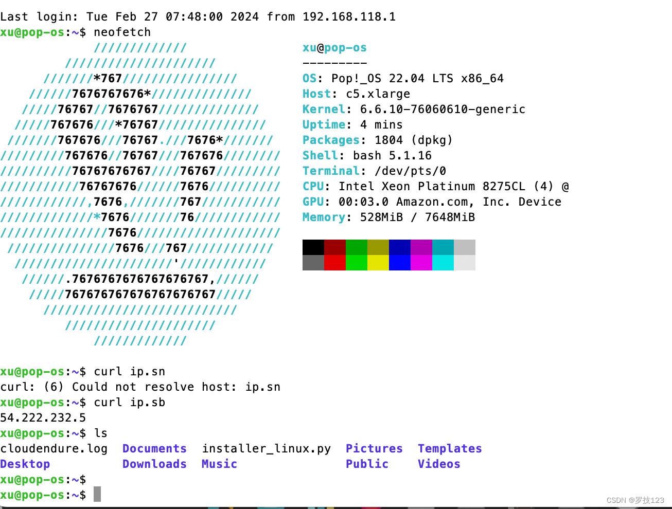 把 Pop!_OS 搬到 EC2：磁盘转换与远程桌面配图
