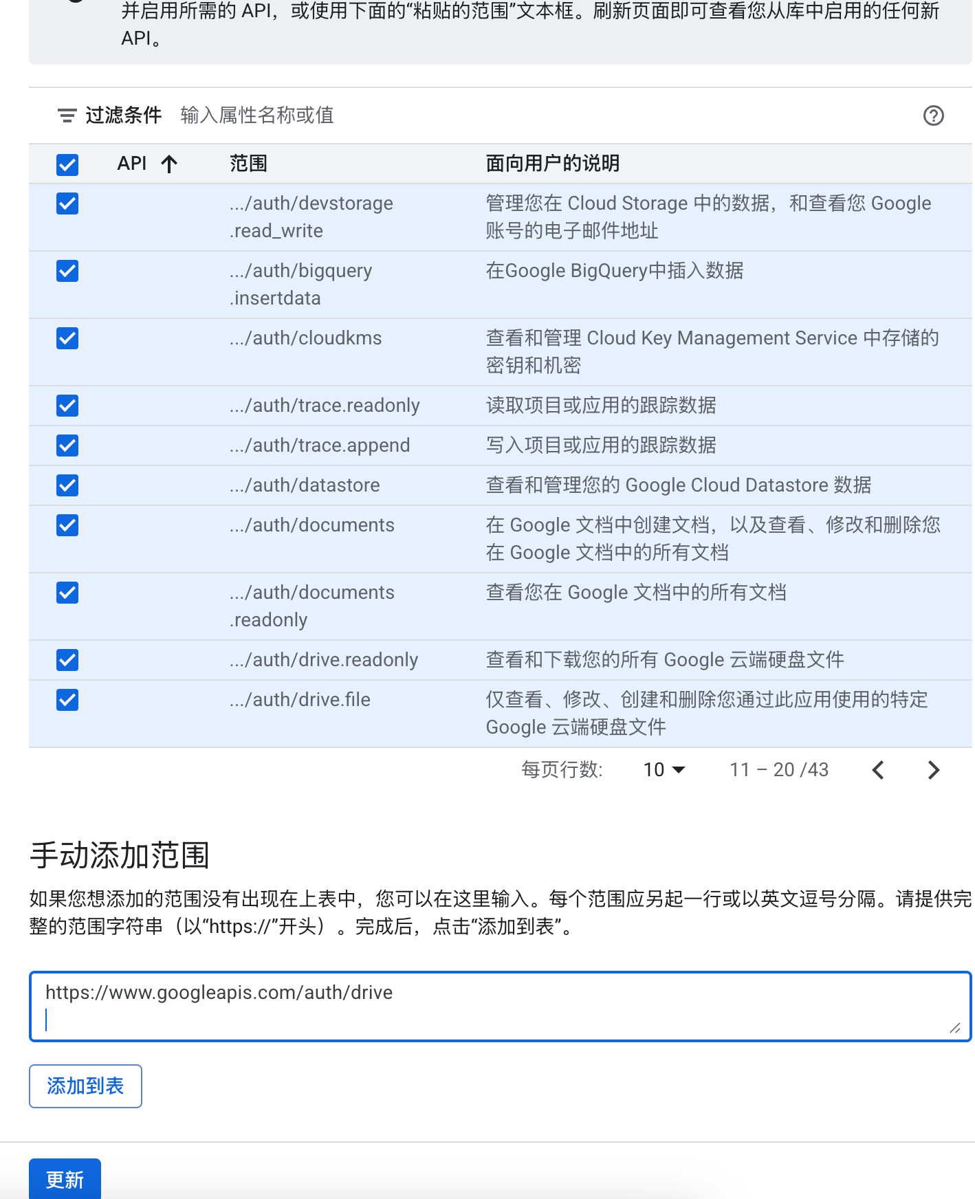 添加权限