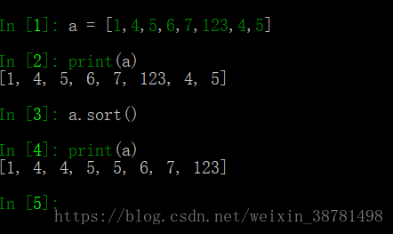 sort()运行结果